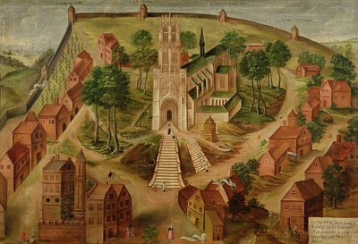The Church of Saint-Gery, Cambrai, on the Mont des Boeufs, 1543 by Melchior Fallon